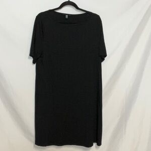 Eileen Fisher Black Classic TShirt Dress Size Large